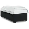 Image de vidaXL Bedframe zonder matras 100x200 cm fluweel zwart3284615