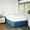 Image de vidaXL Cadre de lit sans matelas bleu 120x190 cm velours 3284623