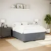 Image de vidaXL Bedframe zonder matras 140x190 cm fluweel donkergrijs3284632