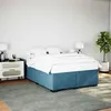 Image de vidaXL Bedframe fluweel blauw 140x190 cm3284635