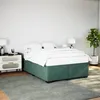 Image de vidaXL Bedframe zonder matras 140x200 cm fluweel donkergroen3284640