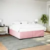 Image de vidaXL Bedframe fluweel roze 200x200 cm3284660