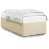 Image de vidaXL Bedframe zonder matras 80x200 cm stof cràmekleurig3284692
