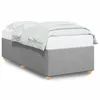 Image de vidaXL Bedframe zonder matras 90x190 cm stof lichtgrijs3284694