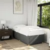 Image de vidaXL Bedframe zonder matras 90x190 cm stof donkergrijs3284695