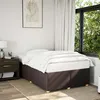 Image de vidaXL Bedframe zonder matras 120x190 cm stof donkerbruin3284718