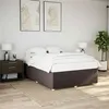 Image de vidaXL Bedframe zonder matras stof donkerbruin 160x200 cm3284746