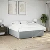 Image de vidaXL Bedframe zonder matras stof lichtgrijs 180x200 cm3284750