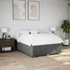 Image de vidaXL Cadre de lit sans matelas gris foncé 140x200 cm tissu 3284840