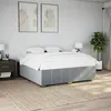 Image de vidaXL Cadre de lit sans matelas gris clair 180x200 cm tissu 3284853