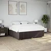 Image de vidaXL Bedframe zonder matras stof donkerbruin 180x200 cm3284856