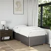 Image de vidaXL Bedframe zonder matras 100x200 cm stof taupe3284918