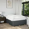 Image de vidaXL Cadre de lit sans matelas gris foncé 120x190 cm tissu 3284922