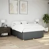 Image de vidaXL Cadre de lit sans matelas gris foncé 140x190 cm tissu 3284936