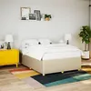 Image de vidaXL Bedframe zonder matras stof cràmekleurig 160x200 cm3284954