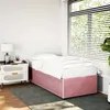 Image de vidaXL Bedframe fluweel roze 90x190 cm3284981
