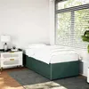 Image de vidaXL Cadre de lit sans matelas vert foncé 90x200 cm velours 3284985