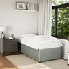 Image de vidaXL Cadre de lit sans matelas gris clair 100x200 cm velours 3284988