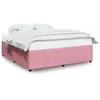 Image de vidaXL Bedframe fluweel roze 180x200 cm3285029