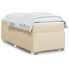 Image de vidaXL Boxspring met matras stof cràmekleurig 90x190 cm3285100