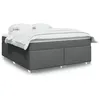 Image de vidaXL Sommier à lattes de lit avec matelas Gris foncé 180x200cm Tissu, lit, lit à plate-forme, lit à panneaux, meuble de 3285152