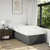 Image de vidaXL Sommier à lattes de lit et matelas Gris foncé 90x190 cm Tissu 3285177