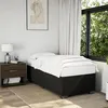 Image de vidaXL Sommier à lattes de lit avec matelas Noir 90x190 cm Tissu 3285178