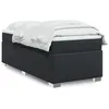 Image de vidaXL Sommier à lattes de lit avec matelas Noir 80x200cm Similicuir 3285185