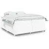 Image de vidaXL Boxspring met matras kunstleer wit 200x200 cm3285226