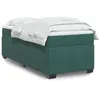 Image de vidaXL Sommier à lattes de lit avec matelas Vert foncé 90x200 cm, lit, lit à plate-forme, lit à panneaux, meuble de chambre 3285260