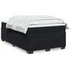 Image de vidaXL Sommier à lattes de lit avec matelas Noir 120x200 cm Velours, lit, lit à plate-forme, lit à panneaux, meuble de 3285277
