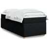 Image de vidaXL Boxspring met matras stof zwart 90x190 cm3285340
