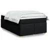 Image de vidaXL Boxspring met matras stof zwart 120x190 cm3285361