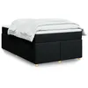 Image de vidaXL Boxspring met matras stof zwart 120x200 cm3285368