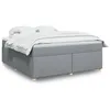 Image de vidaXL Boxspring met matras stof lichtgrijs 180x200 cm3285394