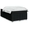 Image de vidaXL Sommier à lattes de lit avec matelas Noir 120x200 cm Tissu 3285465