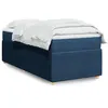 Image de vidaXL Boxspring met matras stof blauw 80x200 cm3285531