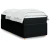 Image de vidaXL Boxspring met matras stof zwart 90x190 cm3285534