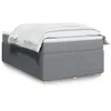 Image de vidaXL Sommier à lattes de lit et matelas gris clair 120x190 cm tissu 3285553