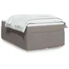 Image de vidaXL Boxspring met matras stof taupe 120x190 cm3285557