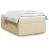 Image de vidaXL Boxspring met matras stof cràmekleurig 120x190 cm3285558