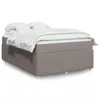Image de vidaXL Boxspring met matras stof taupe 160x200 cm3285585