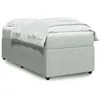 Image de vidaXL Sommier à lattes de lit et matelas Gris clair 90x190 cm Velours 3285608