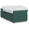 Image de vidaXL Boxspring met matras fluweel donkergroen 90x190 cm3285611
