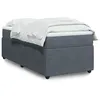 Image de vidaXL Sommier à lattes de lit avec matelas Gris foncé 100x200 cm 3285621
