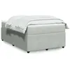 Image de vidaXL Sommier à lattes de lit et matelas Gris clair 120x200cm Velours 3285632