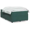 Image de vidaXL Boxspring met matras fluweel donkergroen 120x200 cm3285635