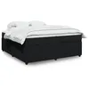 Image de vidaXL Boxspring met matras fluweel zwart 200x200 cm3285664