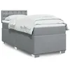 Image de vidaXL Boxspring met matras stof lichtgrijs 90x190 cm3285757