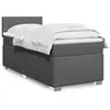 Image de vidaXL Boxspring met matras stof donkergrijs 90x200 cm3285765